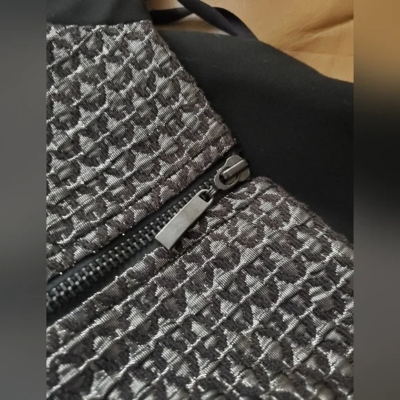 Manoukian BLACK SILVER Metallic Cocktail Party dress. SZ small - Picture 4 of 6